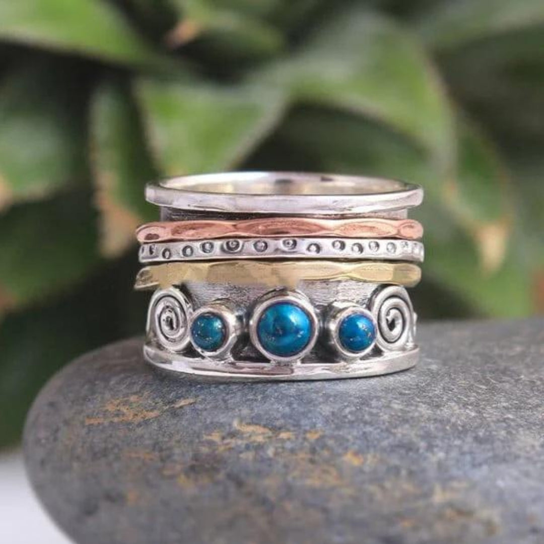 Anello Bohemien con Zaffiro