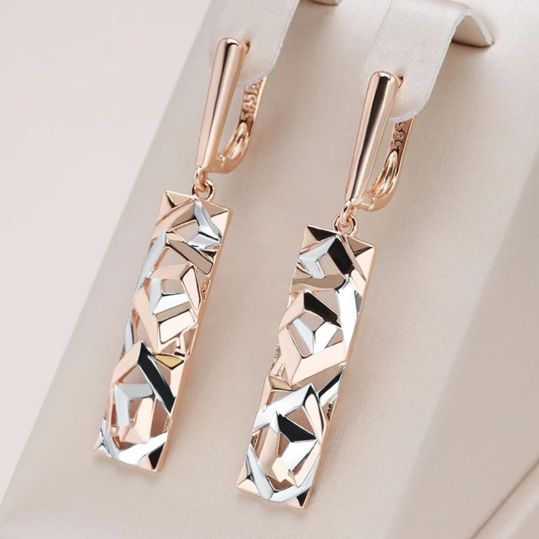 Orecchini Eleganti in Oro e Argento