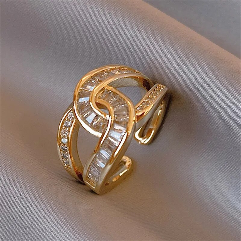 Anello Elegante Annodato