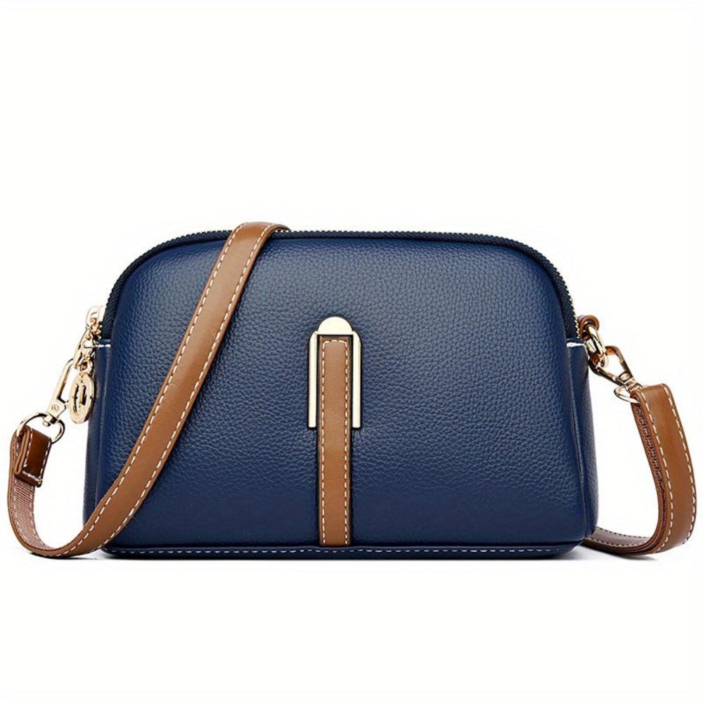 Borsa a Tracolla Mila con Lavorazione Litchi