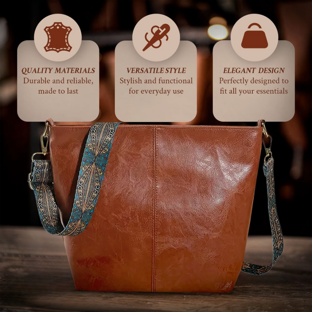Fascino Vintage di Chelsey | Borsa a Spalla in Pelle