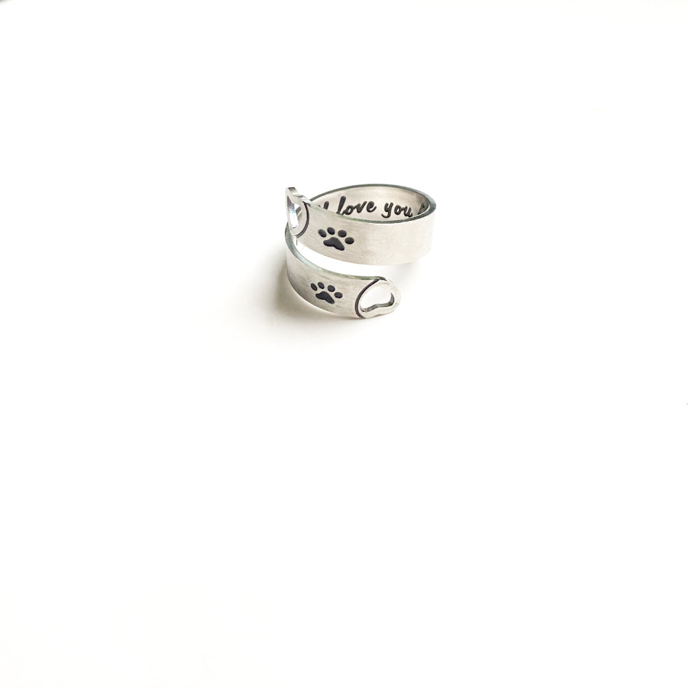 Anello Regolabile Cuore & Zampa