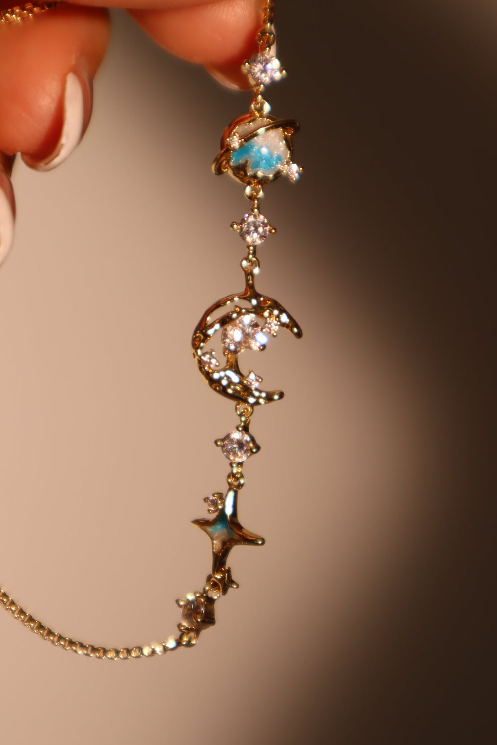 Bracciale Stella Luna Blu