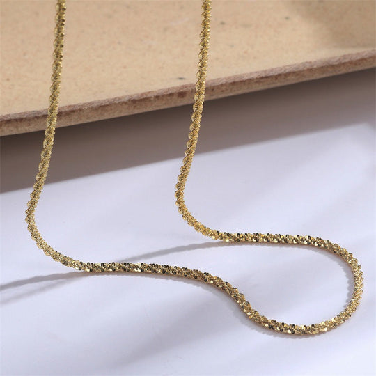 Collana con catena in oro Audrey