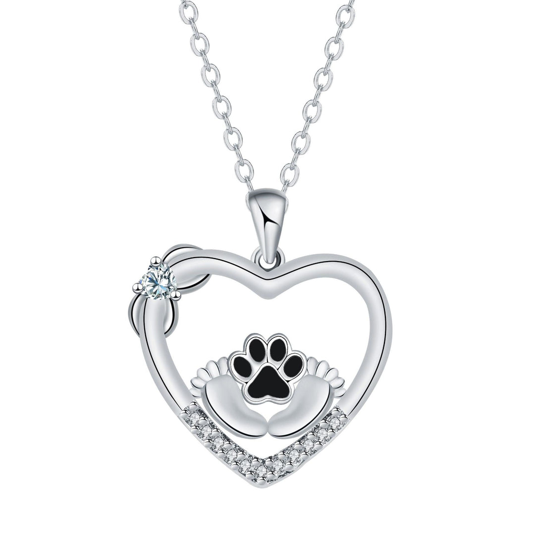 Collana Catena con Zampa del Cuore
