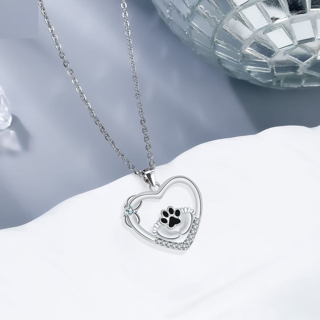 Collana Catena con Zampa del Cuore