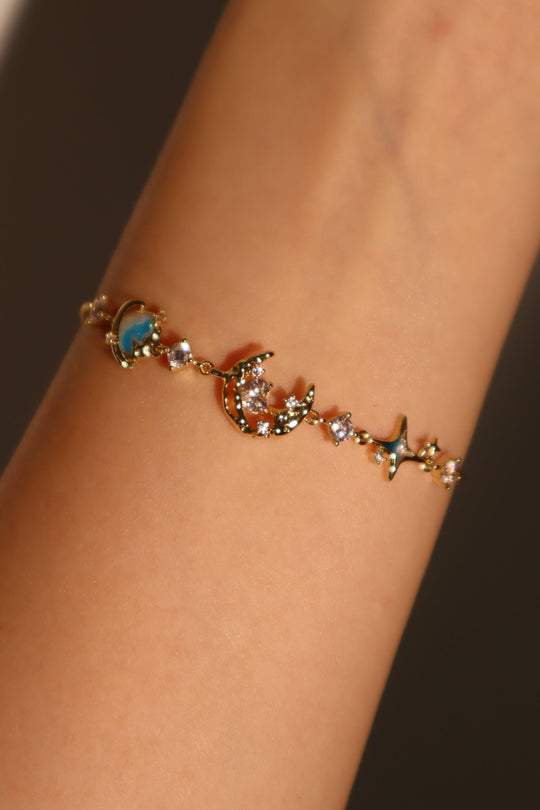 Bracciale Stella Luna Blu