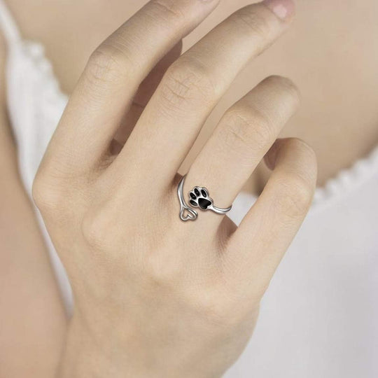 Anello Artigianale Cuore & Zampa