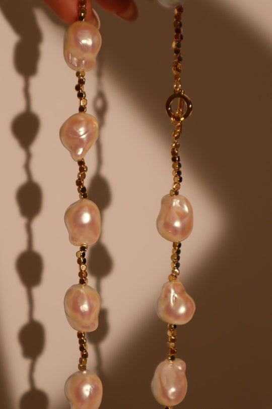 Collana di perle barocche multiple