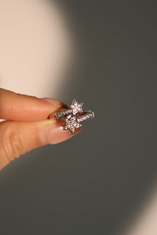 Anello stella cadente 2 in 1
