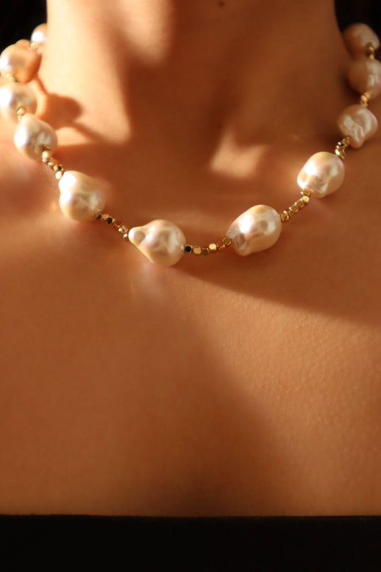 Collana di perle barocche multiple