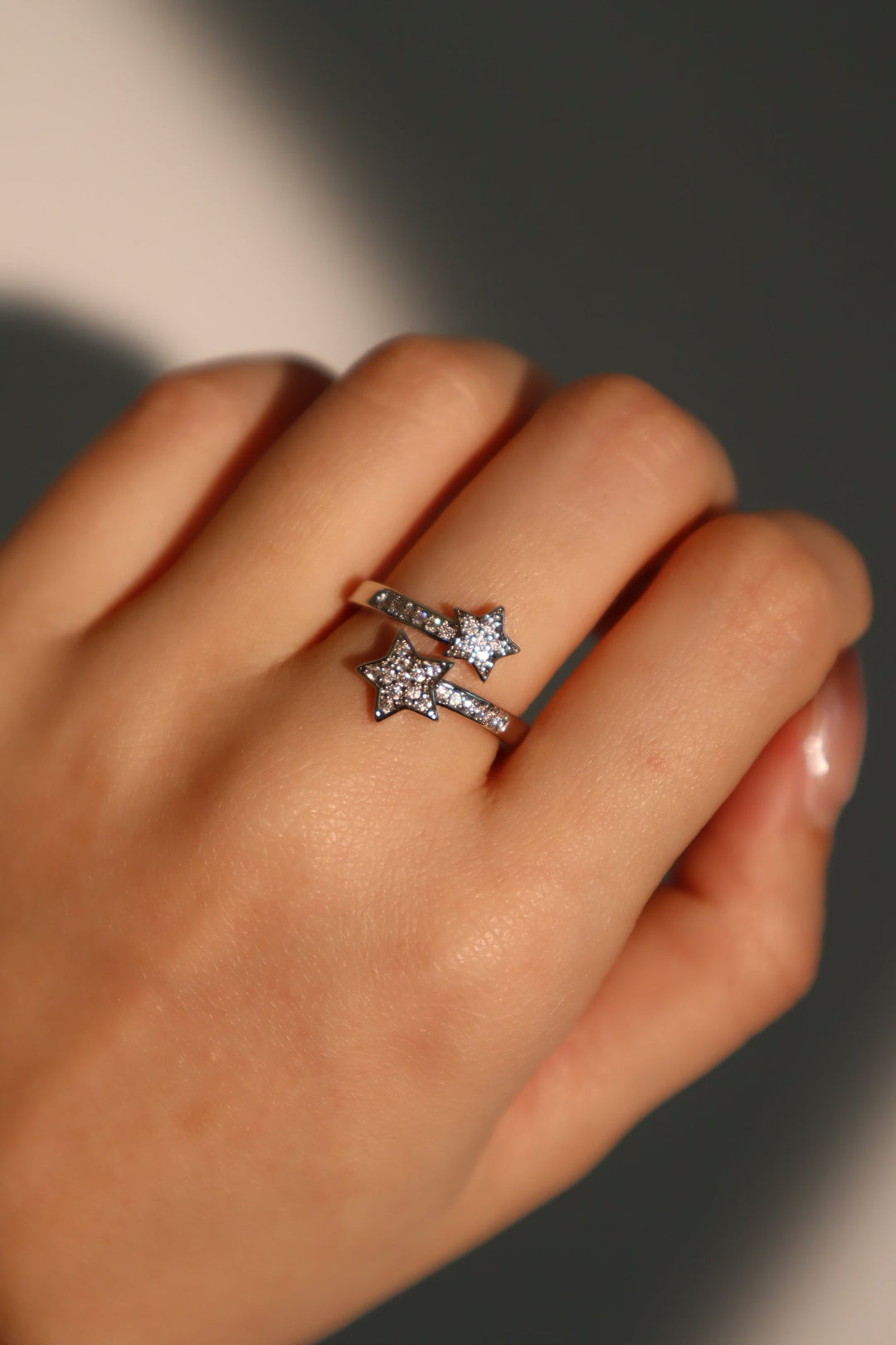 Anello stella cadente 2 in 1