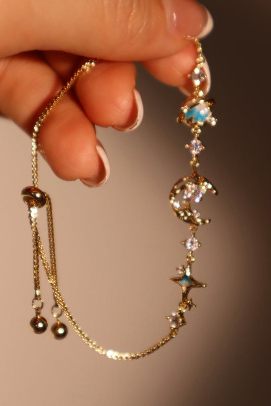 Bracciale Stella Luna Blu