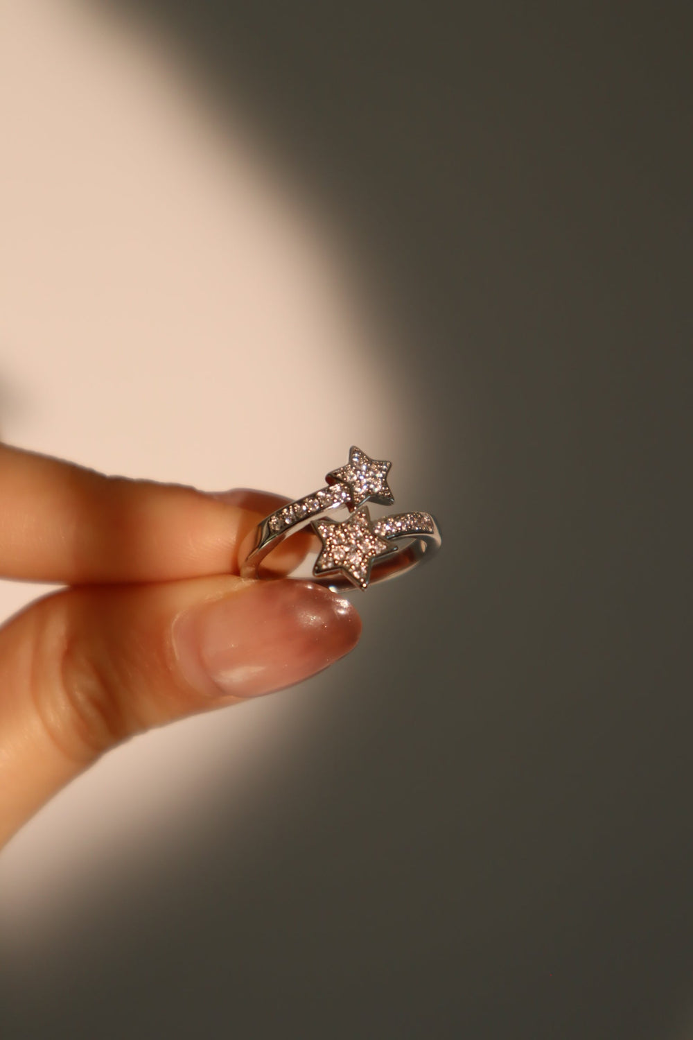 Anello stella cadente 2 in 1