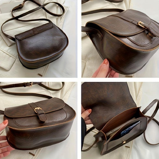 Borsa a Tracolla Stile Sella Classica Evelyn