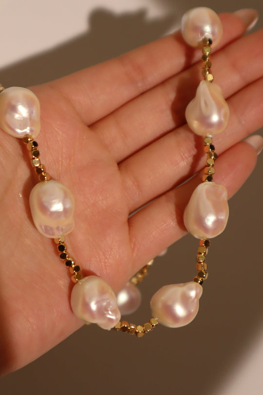 Collana di perle barocche multiple