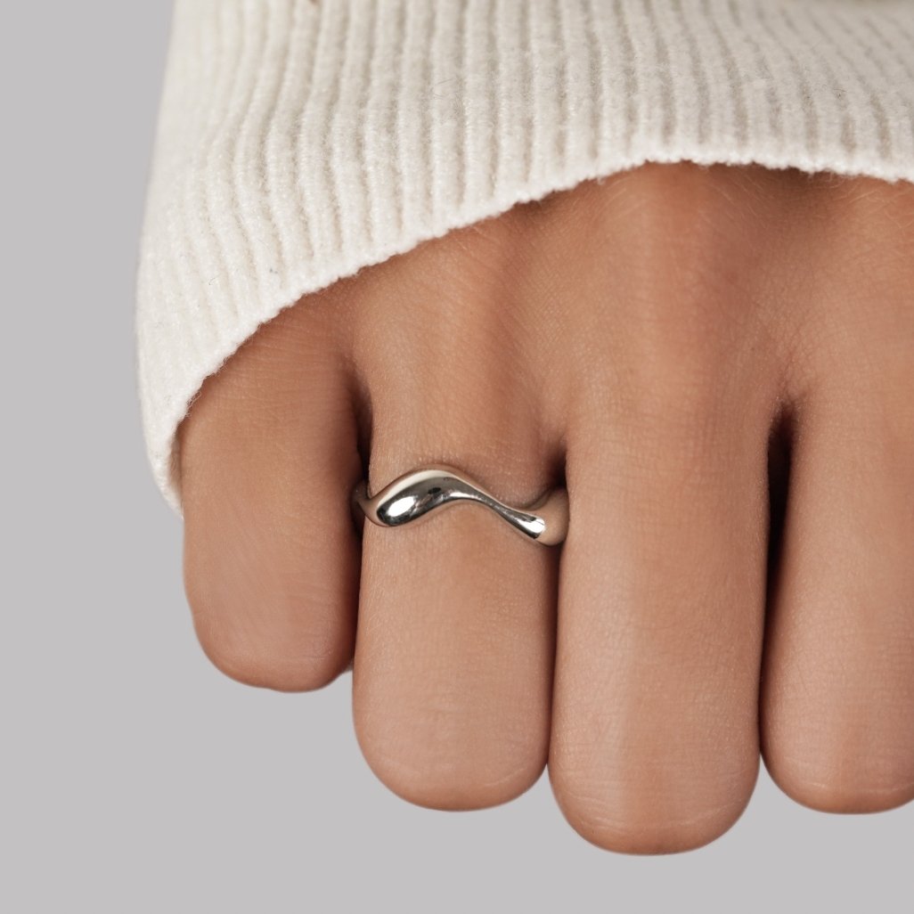 Anello Silver Wave