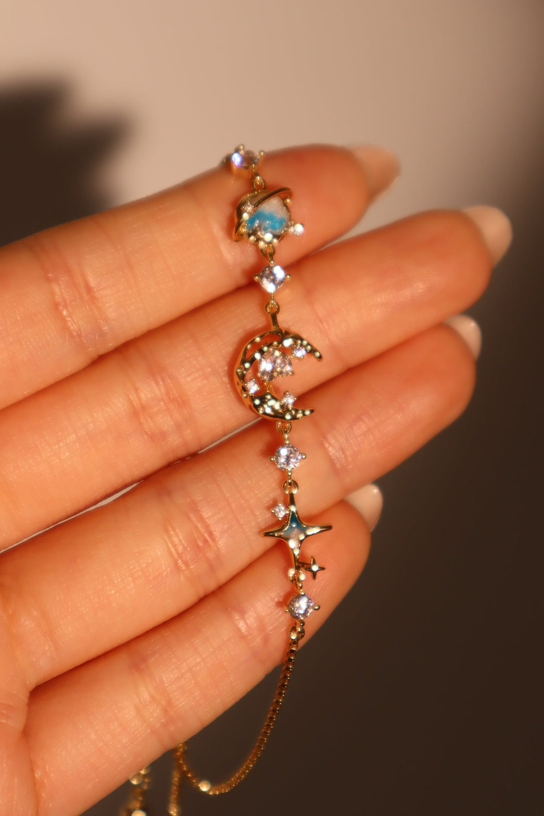 Bracciale Stella Luna Blu