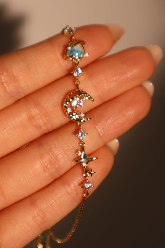 Bracciale Stella Luna Blu