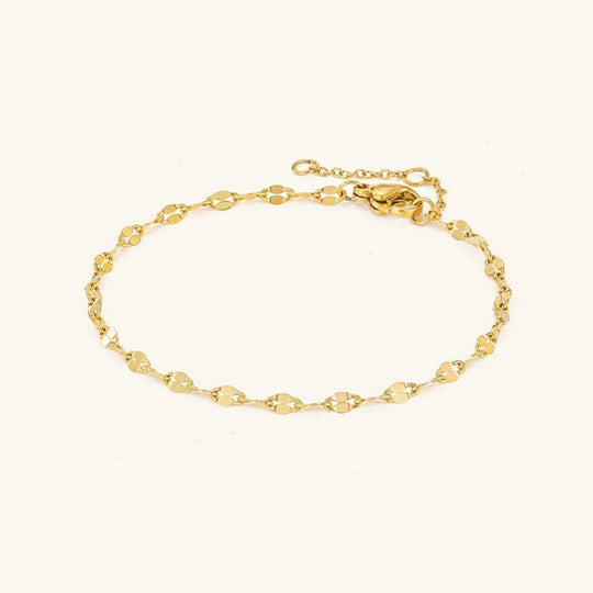 Cavigliera con catena in oro Charlotte