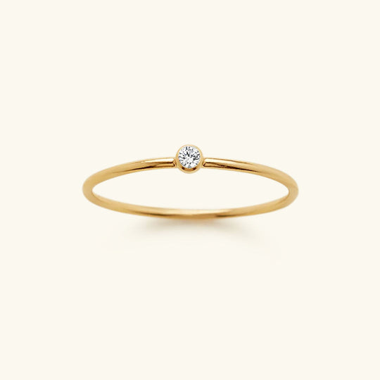 Anello impilabile con pietra portafortuna Amelia