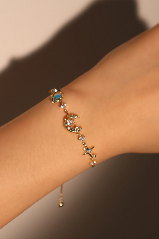 Bracciale Stella Luna Blu