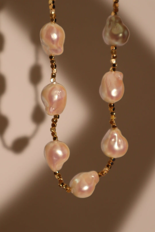 Collana di perle barocche multiple