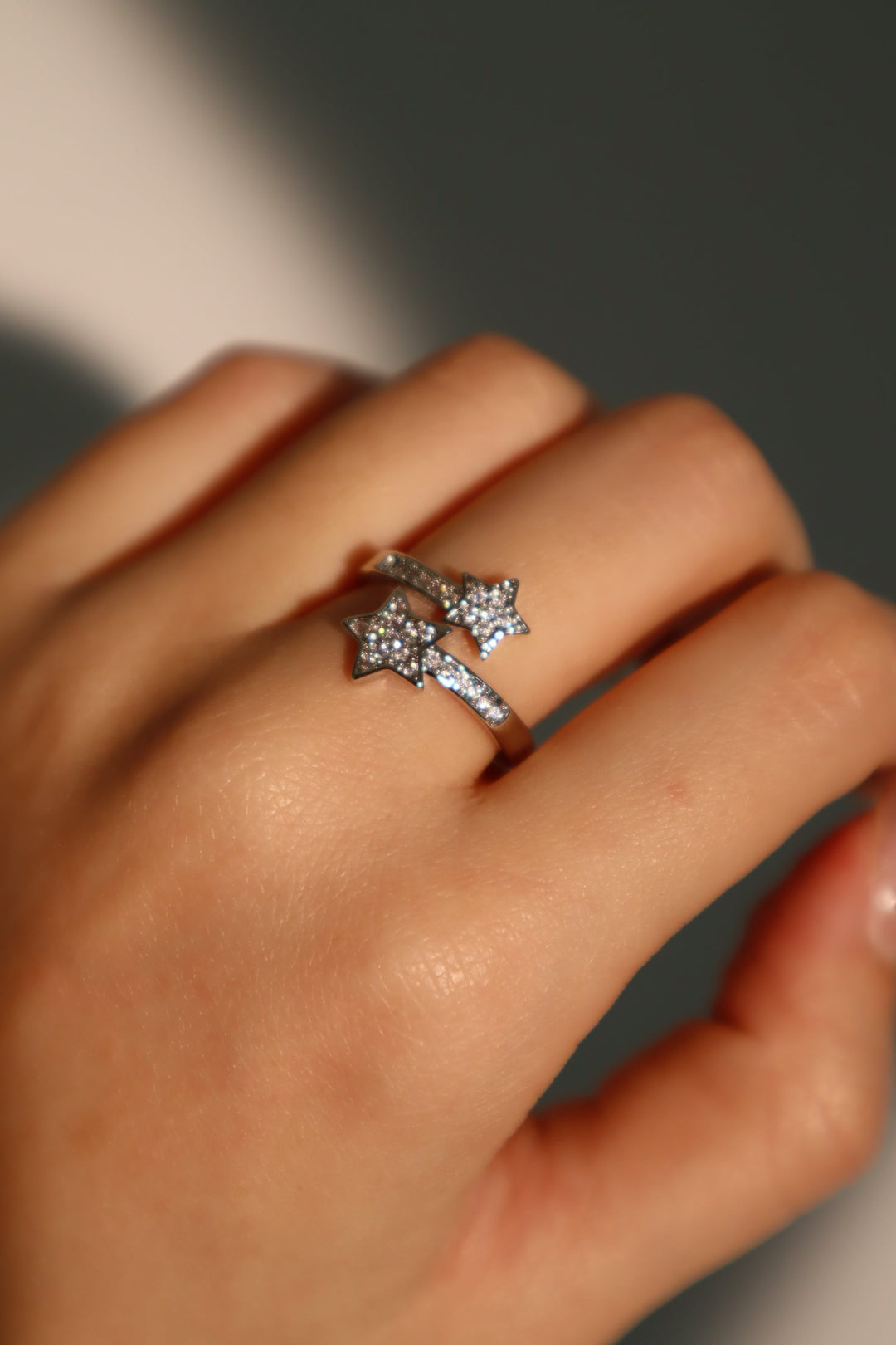 Anello stella cadente 2 in 1