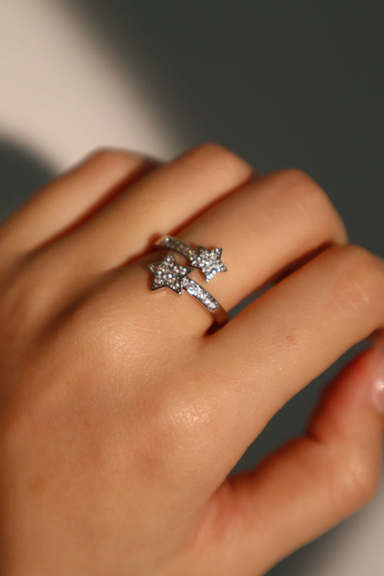 Anello stella cadente 2 in 1