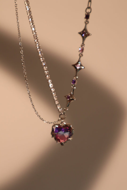 Collana a cuore sfumato