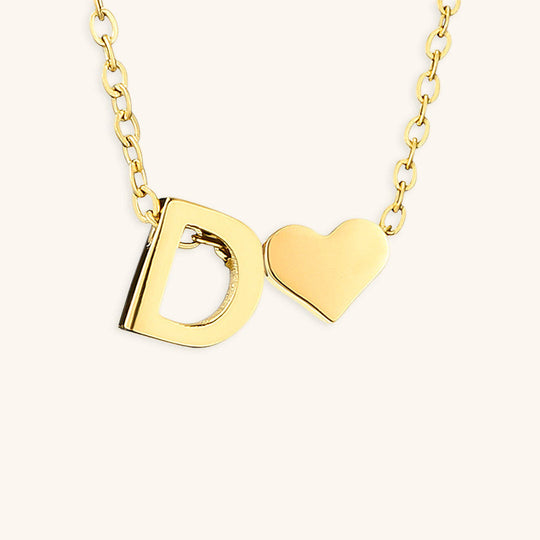 Collana con lettera iniziale Ria in oro