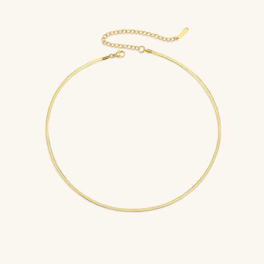 Collana a spina di pesce in oro Elizabeth