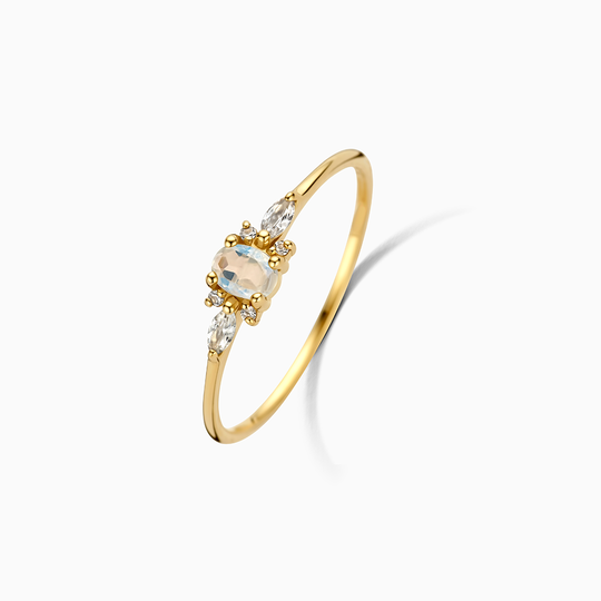Anello Musa in pietra di luna