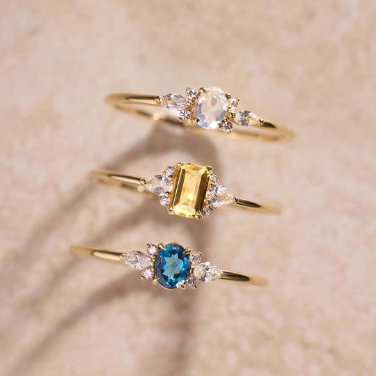 Anello Musa in pietra di luna