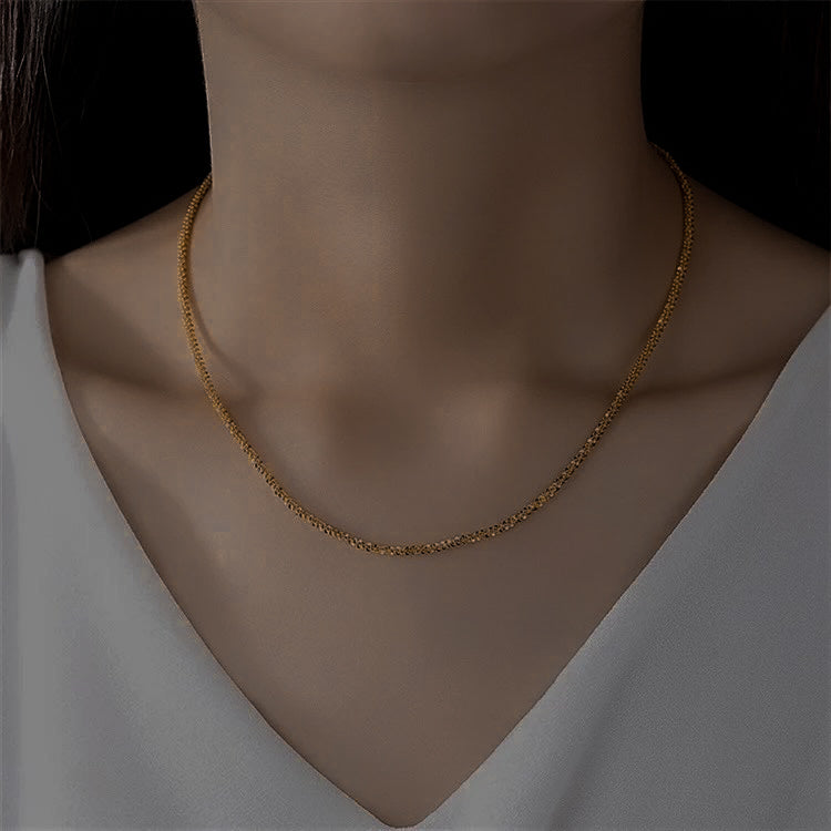 Collana con catena in oro Audrey