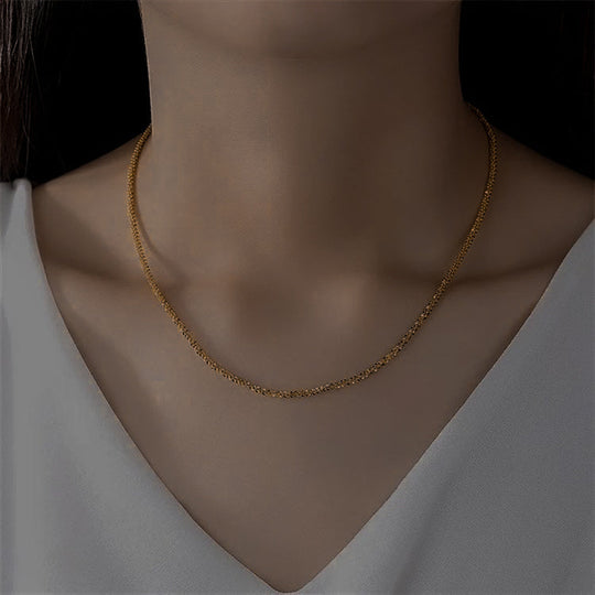 Collana con catena in oro Audrey