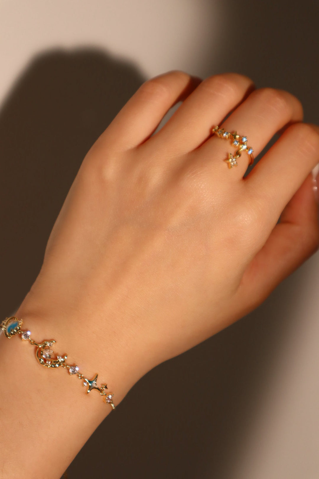 Bracciale Stella Luna Blu