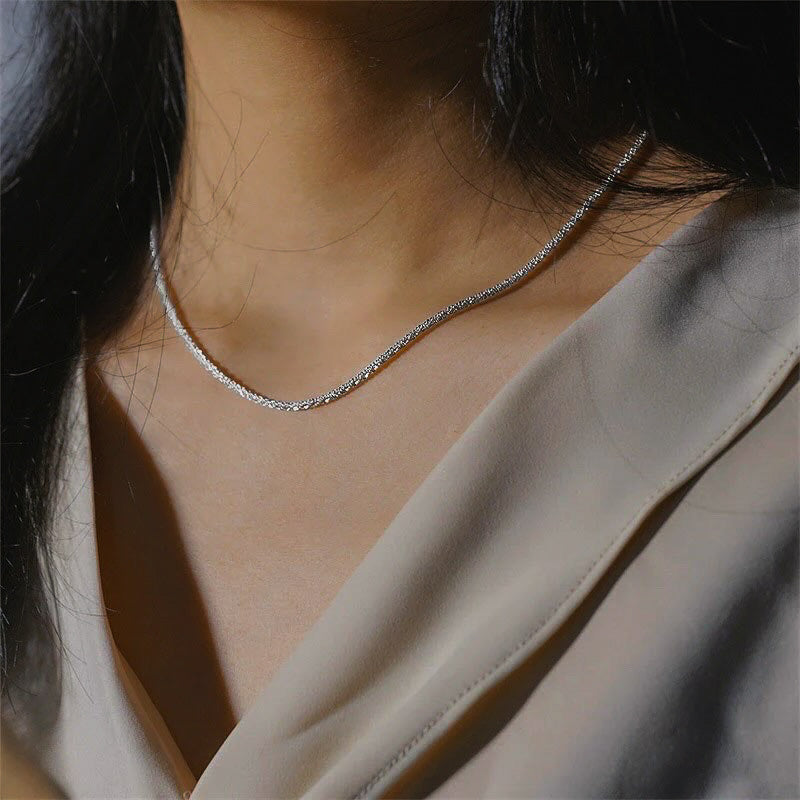 Collana con catena in oro Audrey