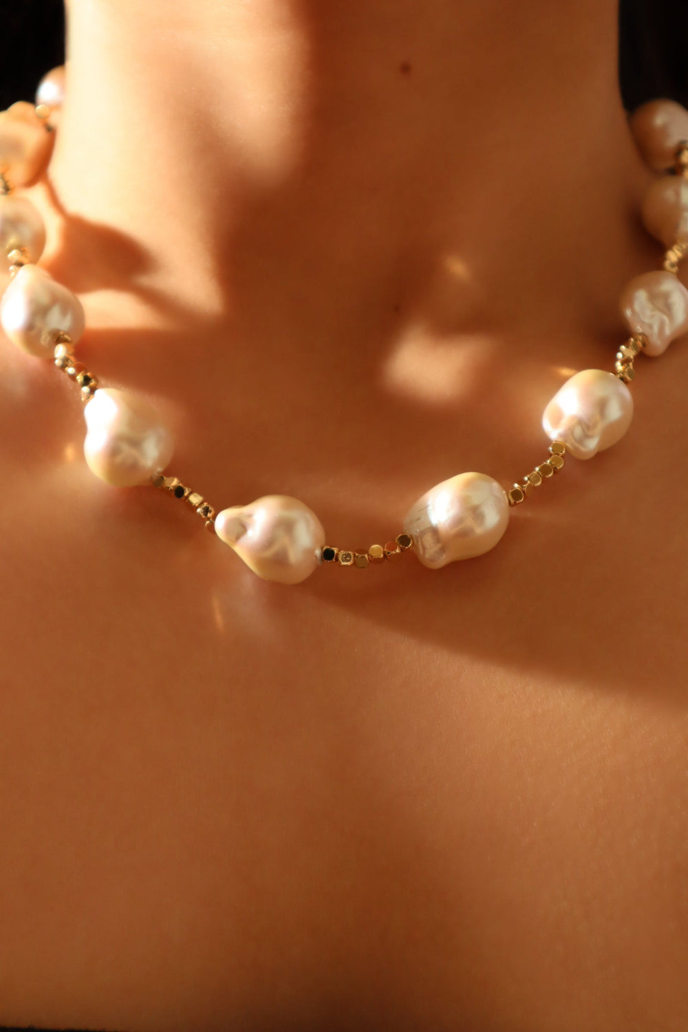Collana di perle barocche multiple