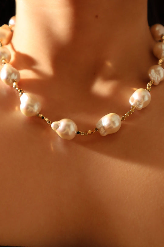 Collana di perle barocche multiple