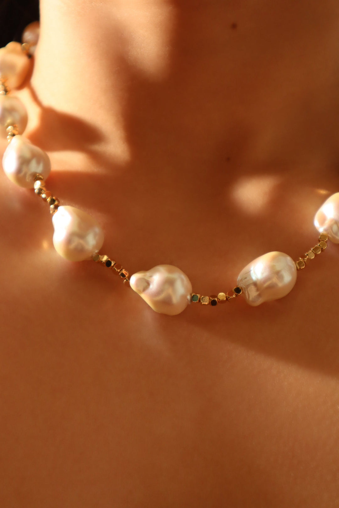 Collana di perle barocche multiple