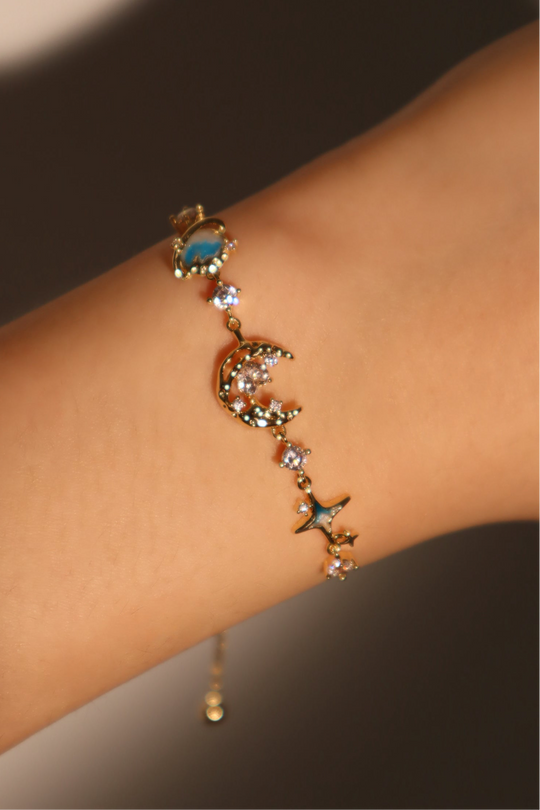 Bracciale Stella Luna Blu