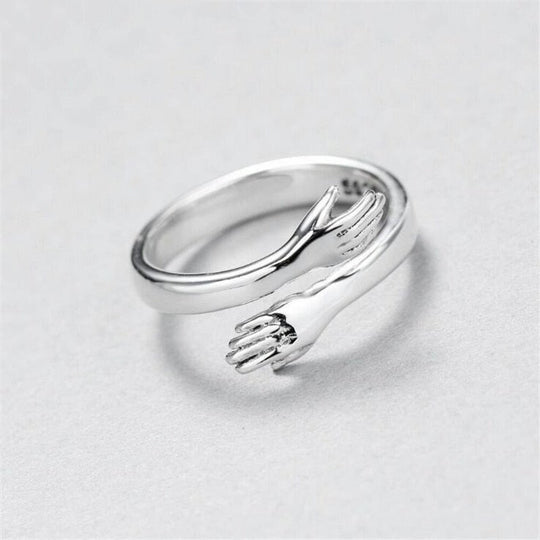 Anello Regolabile Hug in Argento
