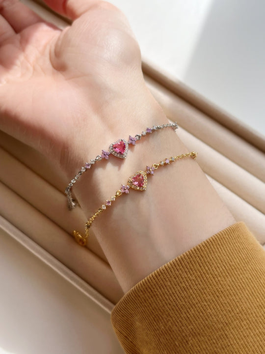 Bracciale Cuore con Zirconi