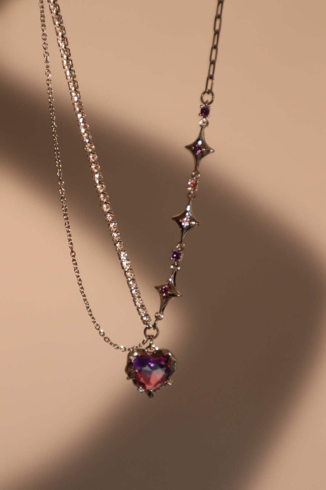 Collana a cuore sfumato