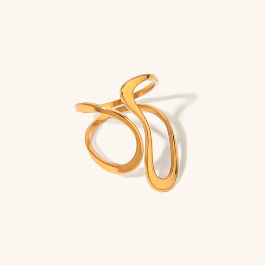 Anello in oro mosaico