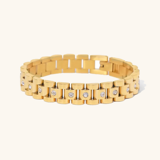 Bracciale con cinturino in oro