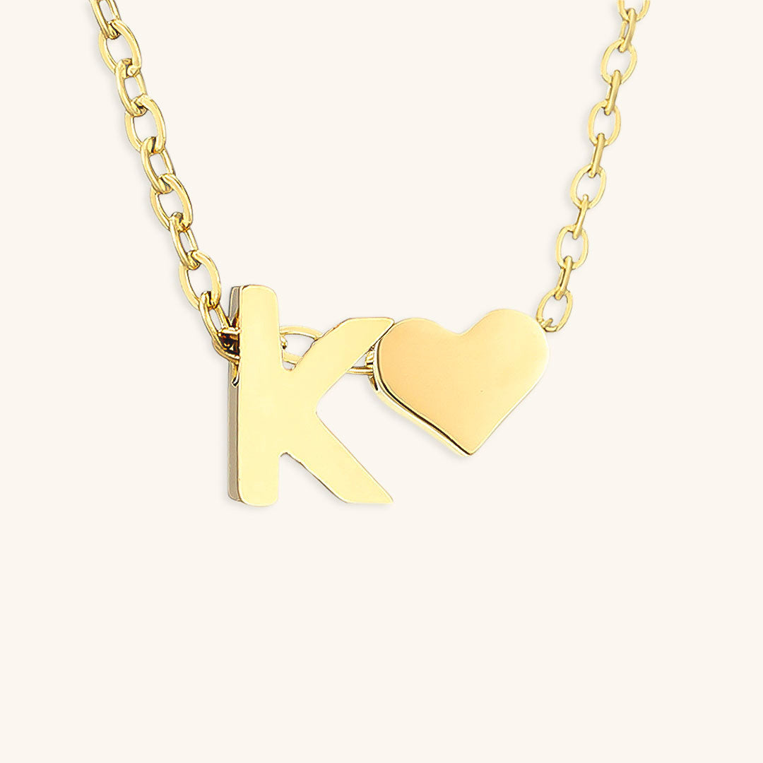 Collana con lettera iniziale Ria in oro