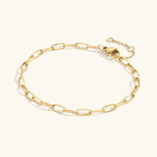 Bracciale a catena con graffetta dorata Maybelle