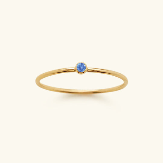 Anello impilabile con pietra portafortuna Amelia